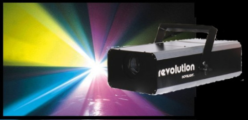 Strahleneffekt Novalight Revolution, Lasersimulationseffekt, HMI 575W inkl. Controller mit 20m Kabel