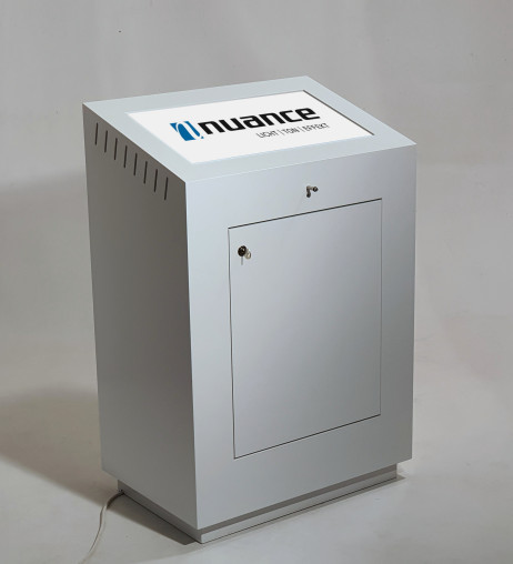 Konsole / Theke mit 22" Touchscreen-PC (ELO-Touch, WIN10) - Digital Signage