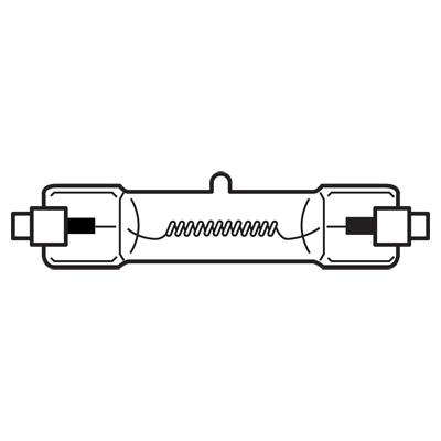 GE 17443, MQI/70/T6/30, 230V, 70W, R7s, 10000h