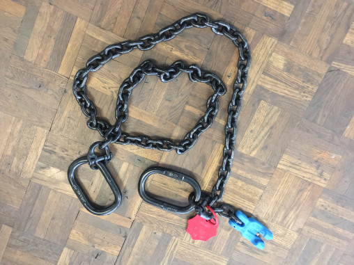 Anschlagkette 2t mit Verkürzungsklaue, 2m, schwarz