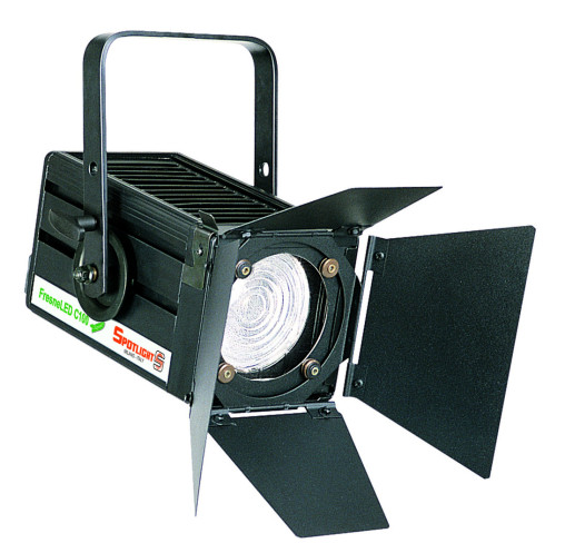 Scheinwerfer Fresnel Spotlight FresneLED C100WW V2, 100W, warmweiss, DMX