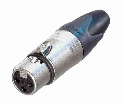 XLR-Armatur 3-pol. female, silber, NC3FXX