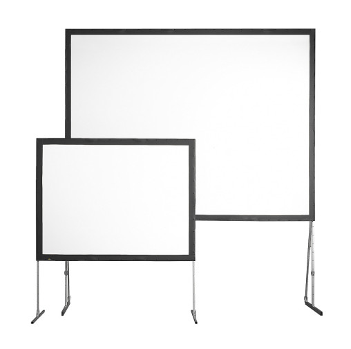 Leinwand 600 x 450cm (4:3) inkl. Rückpro-Tuch, Rahmen, Standfuss