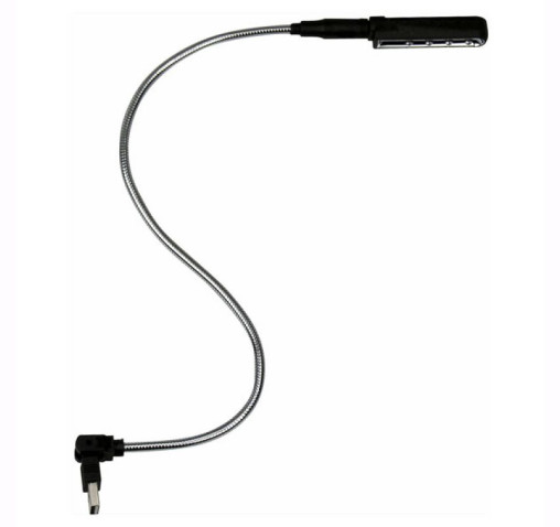 Schwanenhalsleuchte LED 45cm, weiss, DAP-Audio HL-60720, USB, 5V