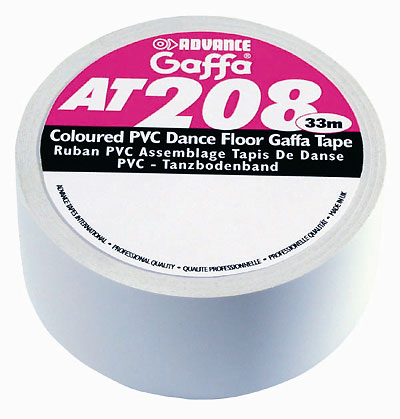 Tanzboden-Tape Advance AT-208, 33m x 50mm, matt, weiss
