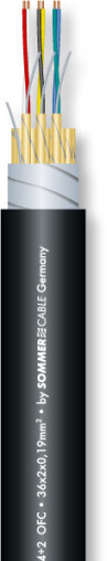 Multicore-Kabel Sommer SC-Planet FMC34+2, 36 x 2 x 0.19mm2, schwarz