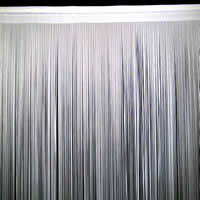Fadenvorhang weiss, 2.1 x 4m